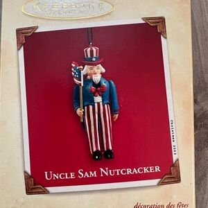 Hallmark Patriotic Nutcracker Ornament with Flag